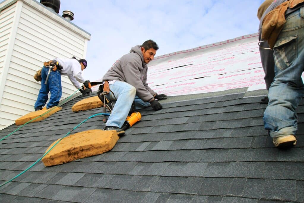 Duration Series Somerset New Jersey Roof Shingle Install in Process Rooging Contractors Installers Nj Roofing Shingles