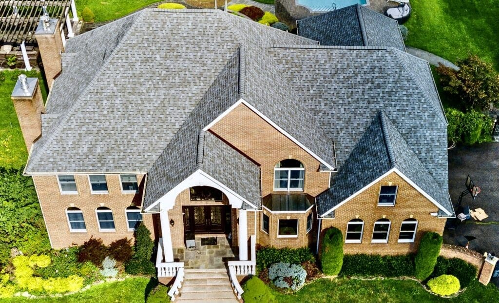 Magnificent Architectural Roofing Shingle Installers Biondo Contracting Gorgeous Architectural Roofing Shingle Installed on Large Brick Home