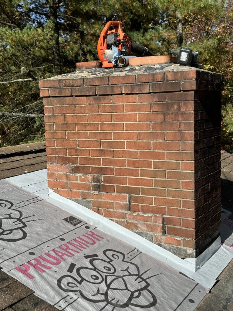 Professional New Jersey Flashing Applications Brick Chimney Flashing Installation Process